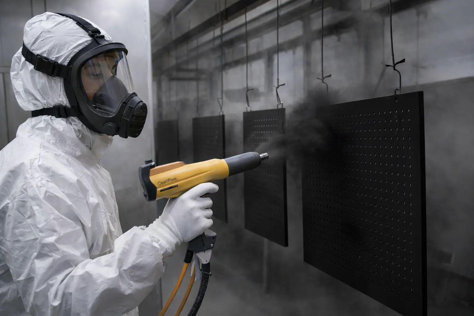 Professional powder coating service in Black, Copper Vein, Silver Vein and Alum White